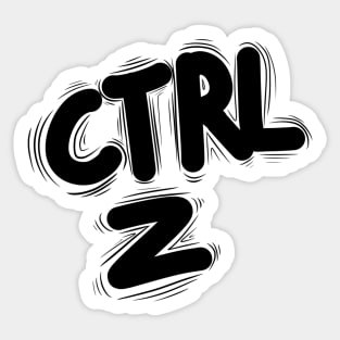 CTRL Z Pin Sticker